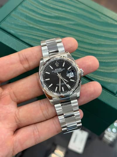 Rolex Datejust Black Dial with Oyster Bracelet