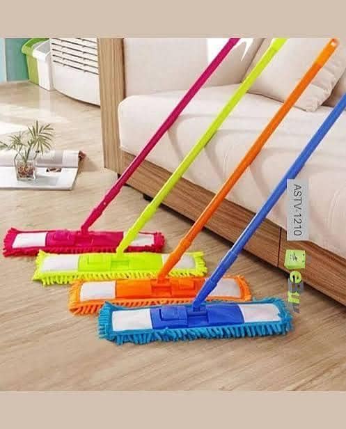 Microfiber Flat Floor Cleaning Mop with Long Handle
