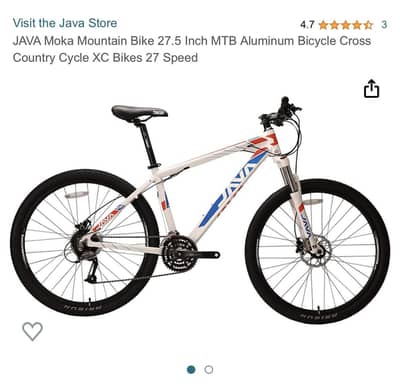 Italian Brand JAVA mountain bike.