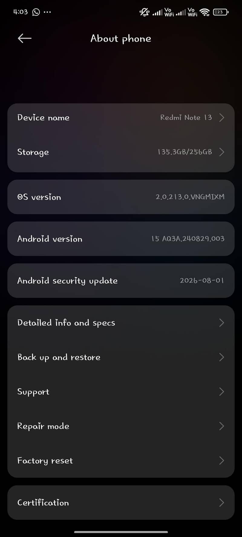 Xiaomi Redmi Note 13 2
