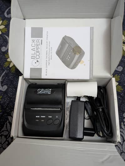 Black copper 58mm mini thermal printer