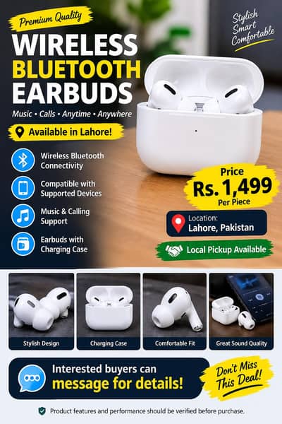 Pro 2 Wireless Bluetooth Earbuds - Best Sound Quality