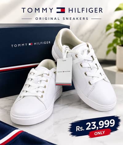 Tommy Hilfiger Casual Court Trainers – 100% Authentic Luxury Shoes