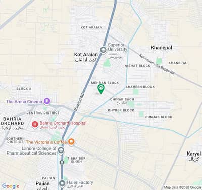 Residential Plot Sized 20 Marla In Chinar Bagh - Bolan Block