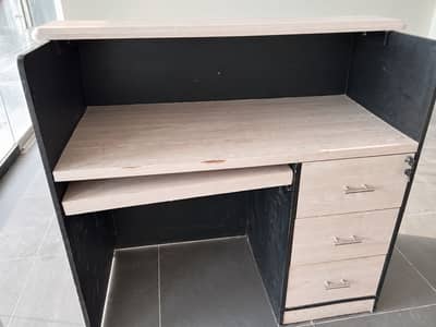 Office Furniture Set – Reception Counter + 4 Office Chairs