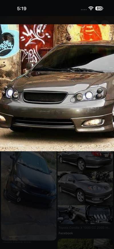 Corolla 2002-2003-2004-2005-2006-2007-2008 ( Front grill TRD Style )