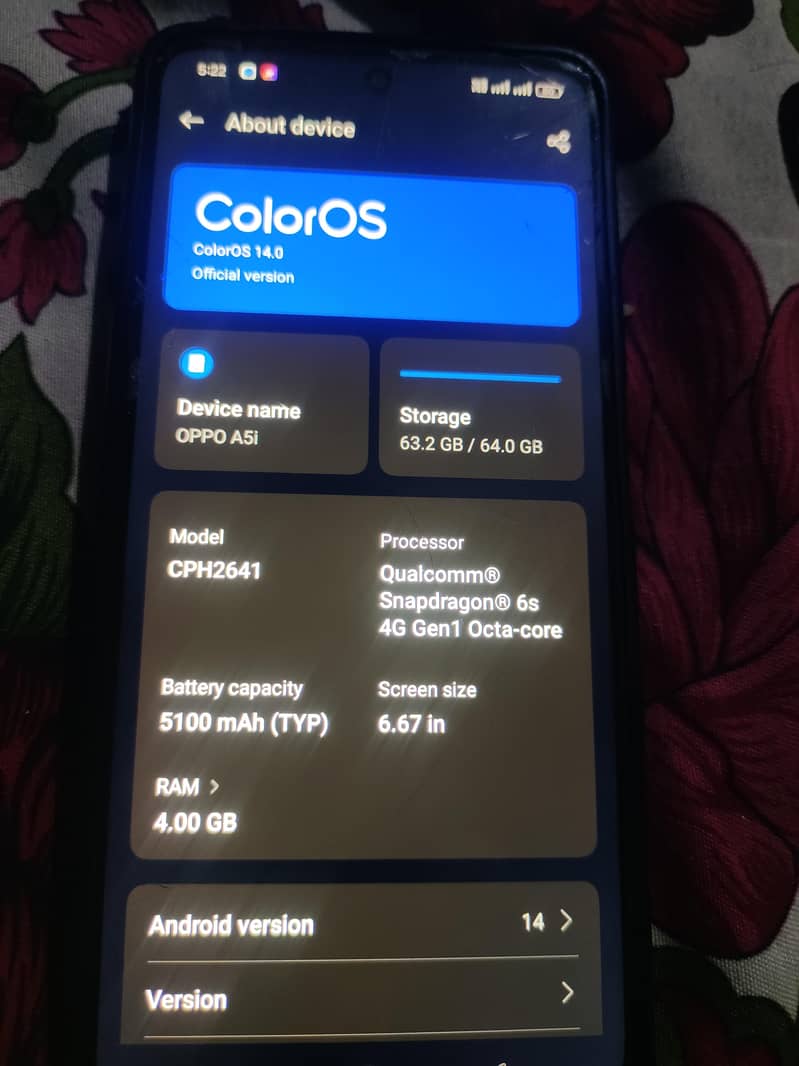 OPPO A5i 1