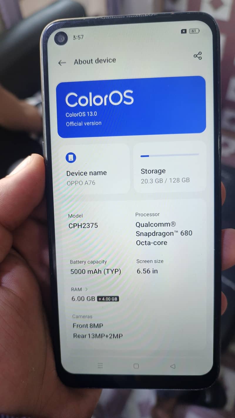 oppo. a76 1