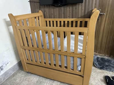 Pure Wooden baby cot for sale