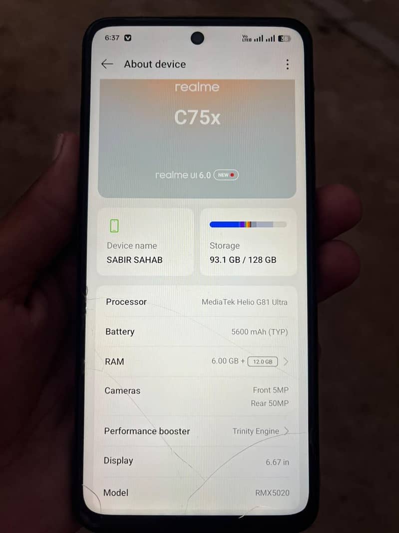 Realme C75x 0