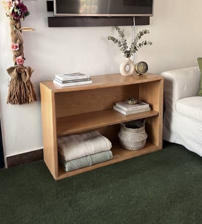 Solid Wood Storage Rack / Display Unit with Shelves
