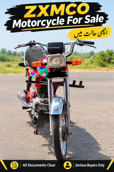 ZXMCO Motorcycle good Condition only Watapp Contact plus