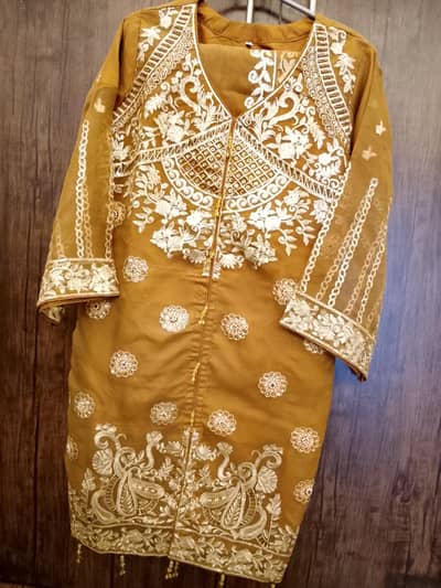 Fancy Embroidered Formal 3-Piece Suit for Wedding/Party Wear