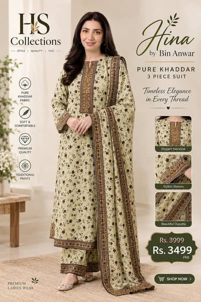 pure khaddar unstitched suits