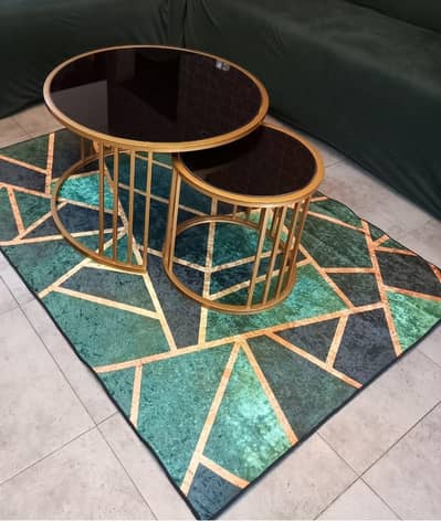 center table set of 2 with rug