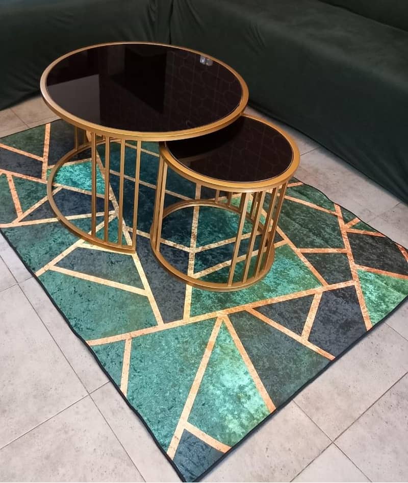 center table set of 2 with rug - Coffee Tables - 1121012900