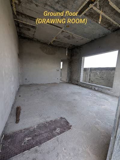 A Beautiful Double-Unit, One-Kanal Grey-Structure House Is Available For Sale. . .