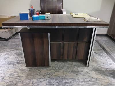 Office Table And Revolving Chair for Sale
