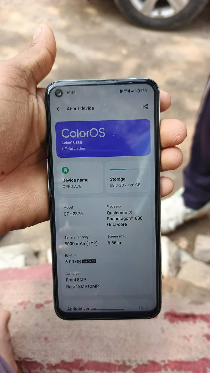 OPPO A76 0