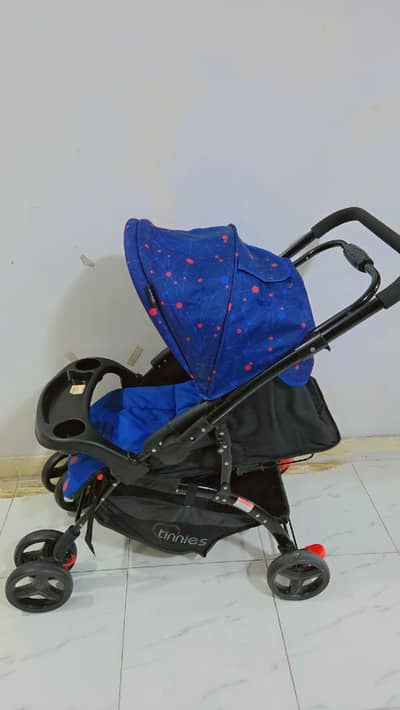 TINNIES Royal Blue Baby Stroller for Sale (Reversible Handle)