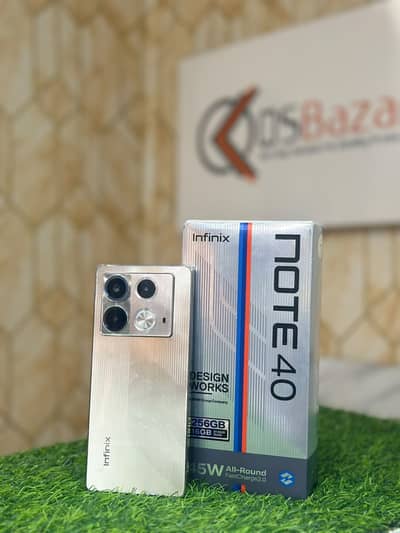 Infinix Note 40 8gb Ram 256gb Storage With Box & Charger