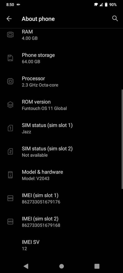 Vivo Y20