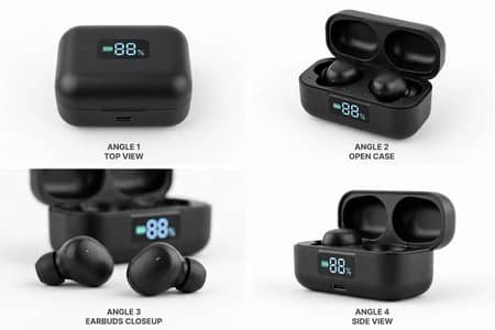 M10 TWS Wireless Earbuds - Powerbank Display + HD Bass - New