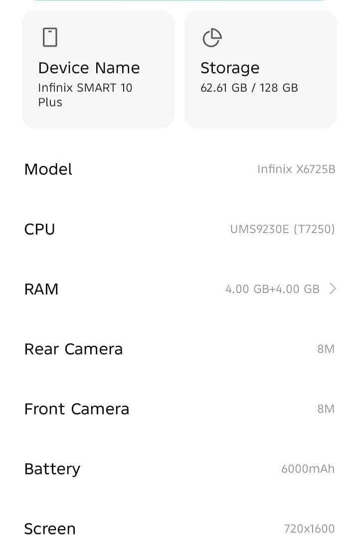 Infinix Smart 10 plus 1