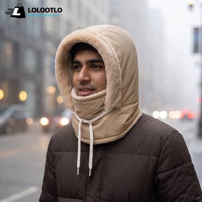 Imported Winter Hooded Face Mask with Neck Warmer for Men and Women