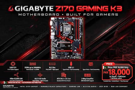 Gigabyte z170 gaming k3