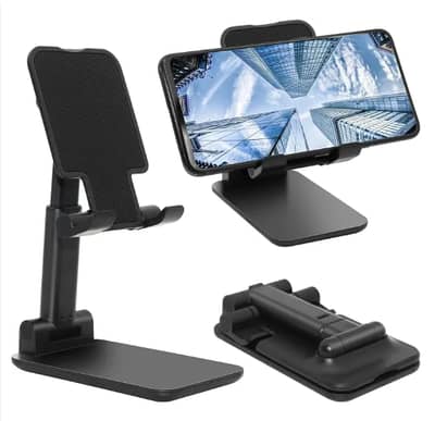 Adjustable Phone & Tablet Stand – Foldable, Height & Angle Adjustable