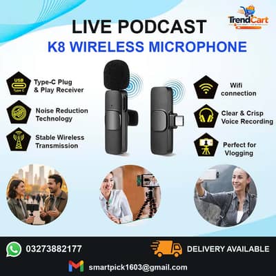 K8 wireless microphone