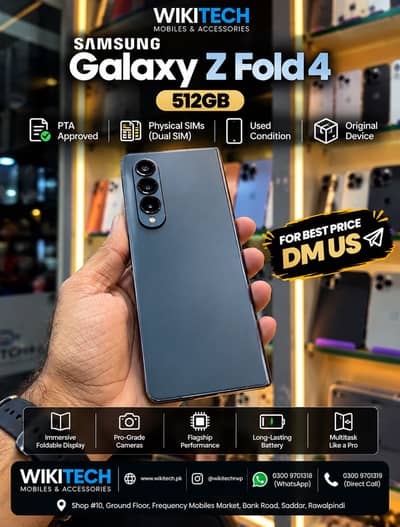 Samsung Mobile Z Fold 4 512GB PTA Approved