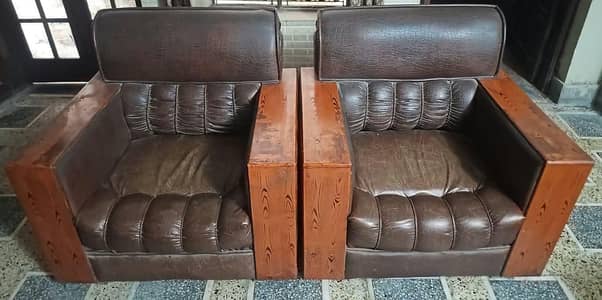 7 seater Leather sofa set