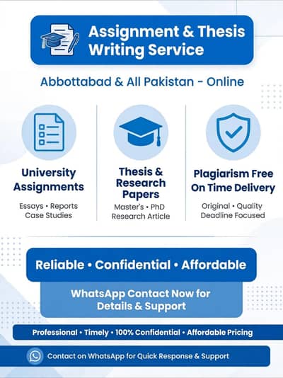 Assignment and Thesis Writing.