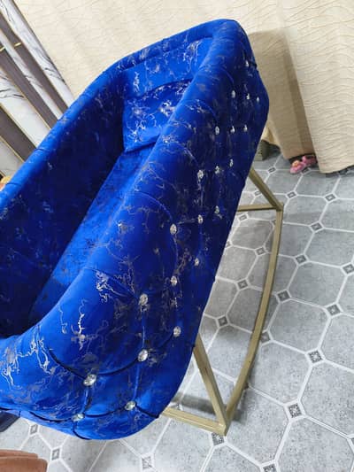 Baby Cradle And Round Puff Velvet Tufted Bassinet