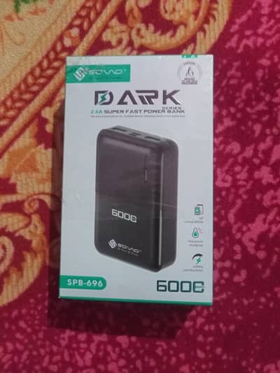 SOVO SPB-696 Dark Series 60000mAh Year Warranty