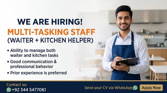 Kitchen helper and waiter - Restaurants & Hospitality Jobs - 1121015348