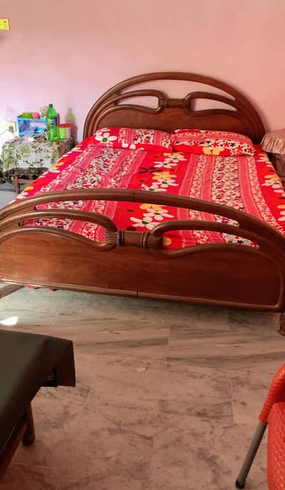 Doubled bed for sale without mattress