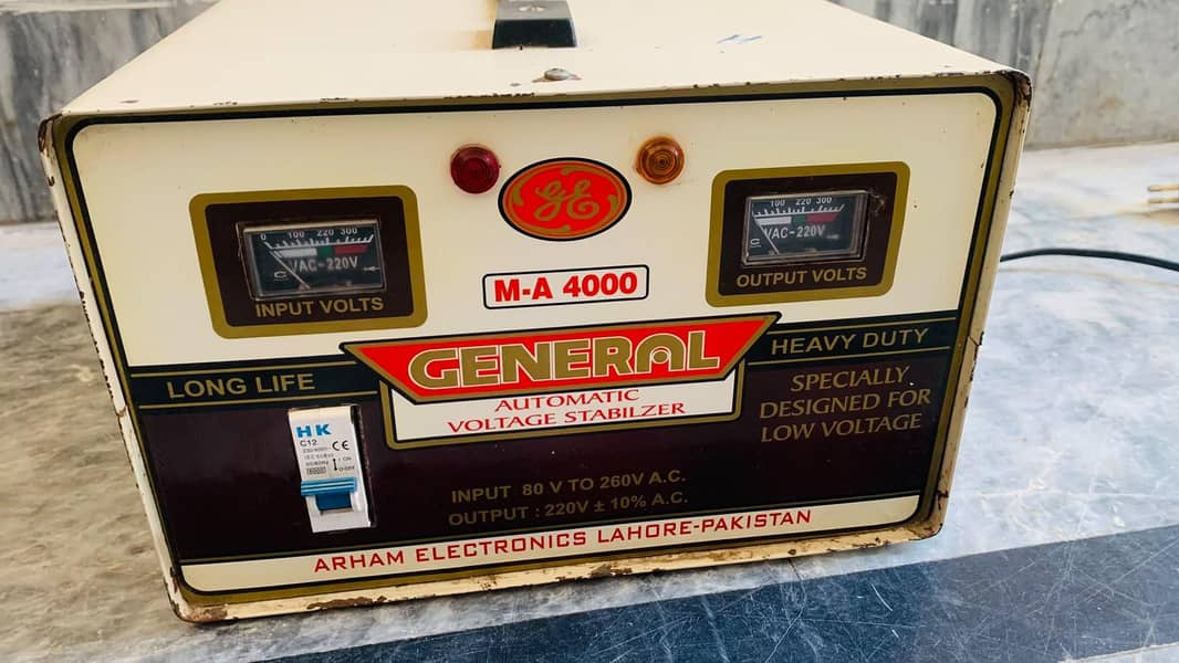 General Automatic Voltage Stabilizer 1
