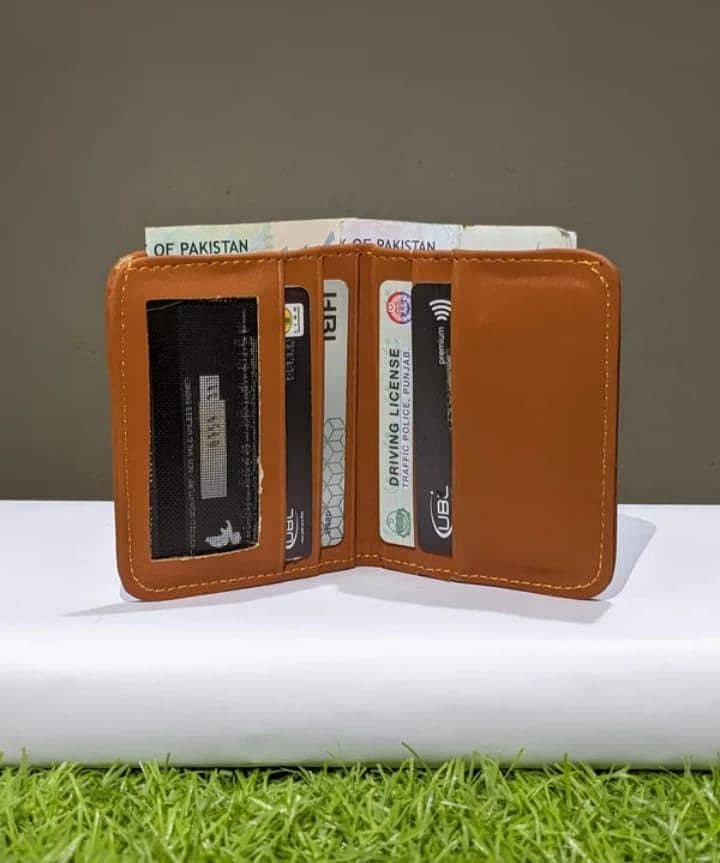 Men's Slim Leather Card Holder Wallet - Brand New Box Packed - Bags ...