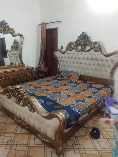 king size bed, side tables, almary and Dressing
