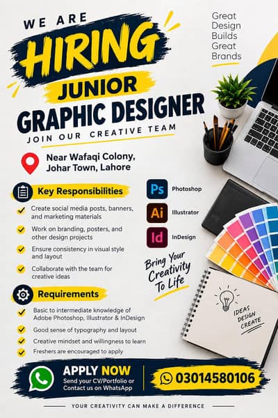 Need Junior Graphic Designer