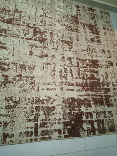 Large Beige & Brown Designer Carpet – Excellent Condition