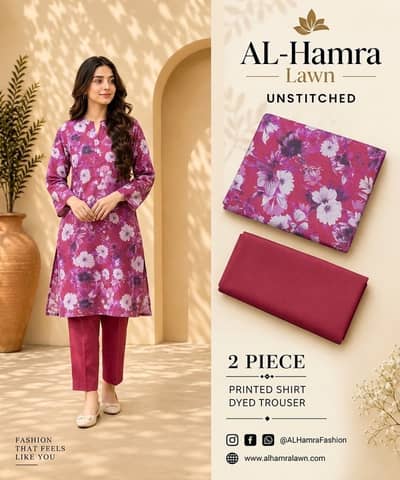 2 piece lawn suit