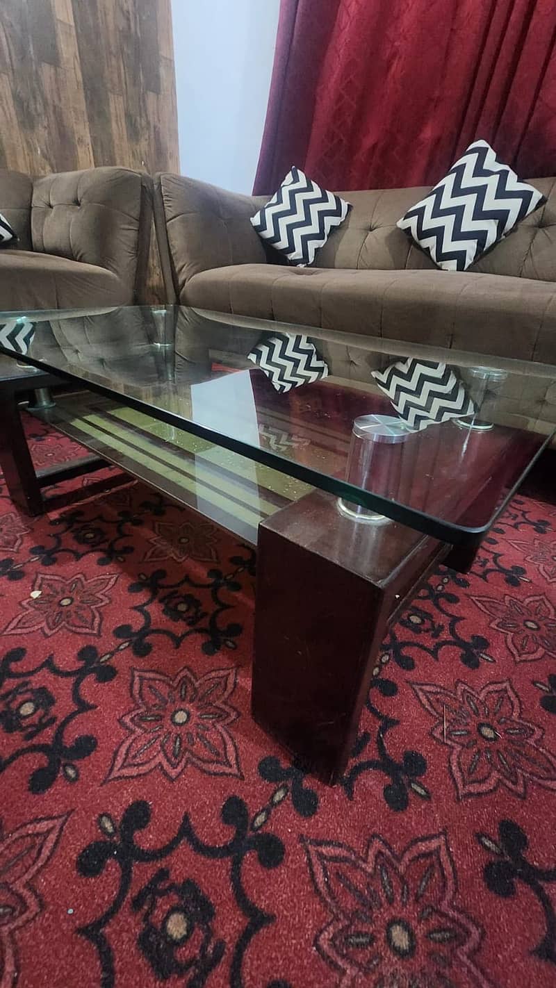 5 SEATER SOFA SET WITH TABLE - Sofas - 1121017934