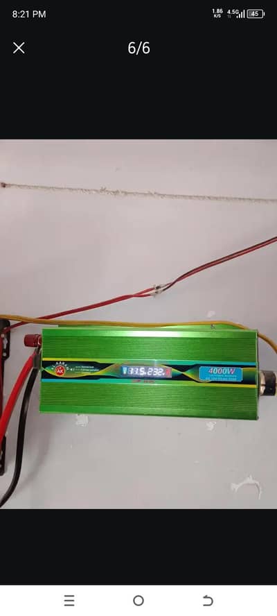 Al Karam 4000 watt Inverter and Homemax power inverter 80 ampre  new .