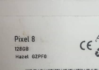 Google Pixel 8 Complete Box PTA Official Approved