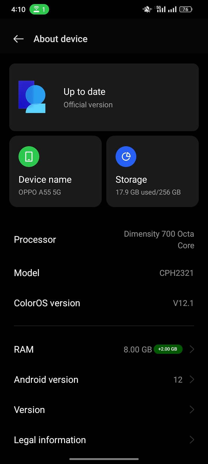 OPPO A55 1