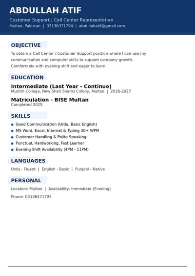 Call centre